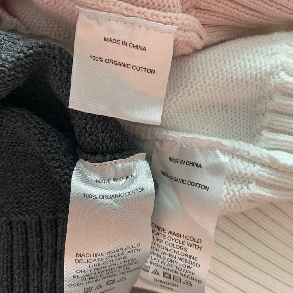Bundle of 3 Quince Organic Cotton Sweaters - Picture 3 of 5